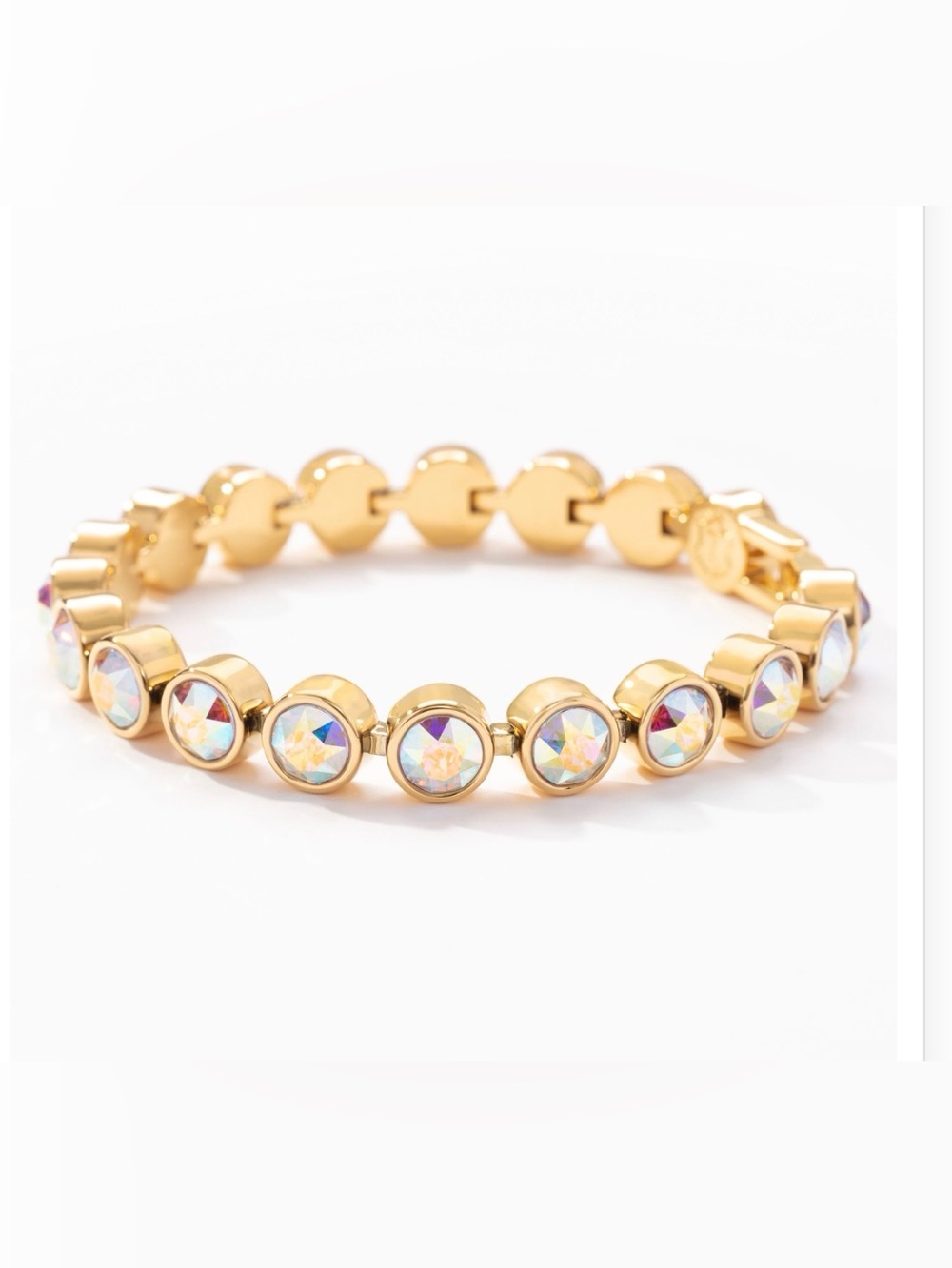 Touchstone Crystal Golden Aurora Borealis Crystal Ice Bracelet - Picture 6 of 12